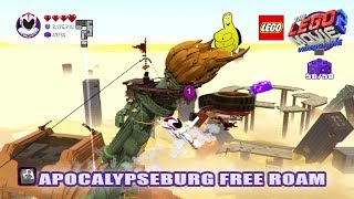 Lego Movie 2 Videogame Apocalypseburg FREE ROAM  HTG [upl. by Ayoras]