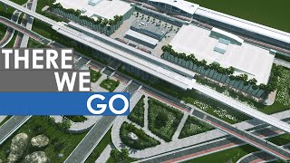 Building An ELEGANT Airport in Cities Skylines [upl. by Trebor]