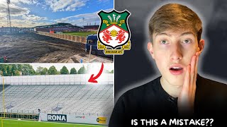 BREAKING WREXHAM AFC INSTALL A NEW 2289 CAPACITY TEMPORARY STAND KOP UPDATE [upl. by Atilol]