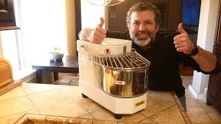 Vevor Spiral Dough Mixer Unboxing and First Batch of Rolls with It [upl. by Lucic]