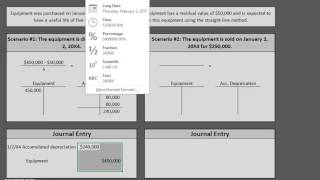 Journal Entries DisposingSelling Fixed Assets [upl. by Loredo]