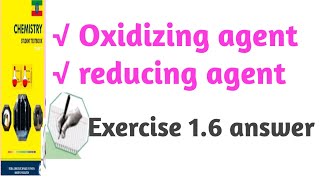 Grade 10 chemistry oxidizing agent and reducing agent exercise 16 answer [upl. by Victoir]