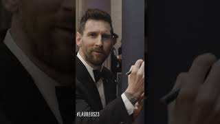 Lionel Messi signs the Laureus World Sports Awards wall [upl. by Creigh129]