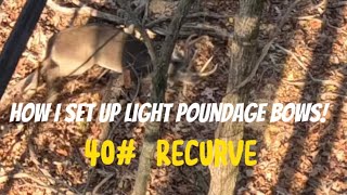 How I Set Up Lightweight Traditional Hunting Bows 38 Recurve Arrows amp Broadheads [upl. by Gina663]