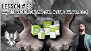 Master carton dimensional weight calculation lesson 28 saad hashmani [upl. by Durwyn]