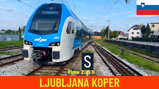 Cab ride LjubljanaKoper Slovenian Railway train drivers view in 4K [upl. by Arturo]