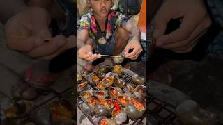 Eat grilled snails 🤤 edit food [upl. by Ocirred3]