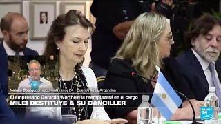 Informe desde Buenos Aires por qué Javier Milei destituyó a su canciller Diana Mondino [upl. by Amargo687]