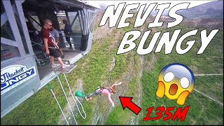 Nevis Bungy Jump  CRAZY GIRL 134m [upl. by Llerrehc]