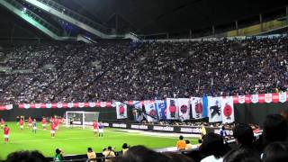 サッカー ザックジャパン 日韓戦！ 内田のスローインから本田シュート！ [upl. by Isadora]