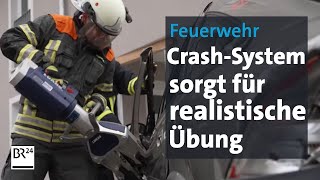 Feuerwehr crasht Autos zu Übungszwecken Training für Unfallrettung  Abendschau  BR24 [upl. by Orlantha]