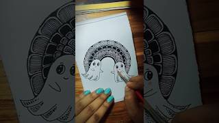 Easy Mandala Art🎨🖌️new shorts mandala art craft paintingbeginners trending cute surajactor [upl. by Sankaran]