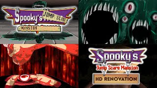 Spookys Jump Scare Mansion and HD Renovation  All Special Death Screens Main Game Endless DLCs [upl. by Bat117]