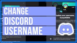 How To Change Your Discord Username  Quick and Easy [upl. by Magdala]