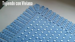 Orilla tejida a crochet para Sabanita o Manta [upl. by Ranice479]