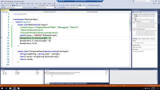 Debugging in Visual Studio 2017 Part 2  Local and Immediate Window [upl. by Jeraldine]