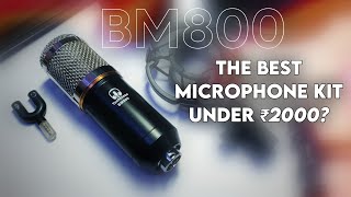 Best Microphone Kit Under Rs 2000  For Singing  Streaming  YouTube  TechBlaze BM800 Mic Kit 🔥 [upl. by Noyahs]