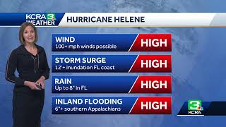 Tracking Hurricane Helene  Wind storm surge flooding impacts to expect [upl. by Oer]