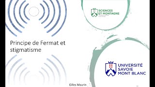 Principe de Fermat et stigmatisme Cours [upl. by Naujuj242]