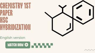 hsc chemistry 1st paper chapter 3  hybridization [upl. by Horace]