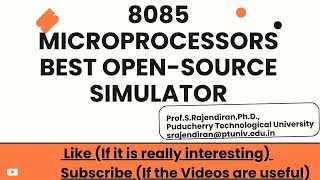 8085 MICROPROCESSORSBEST OPENSOURCE SIMULATOR free Download and use [upl. by Wiley]