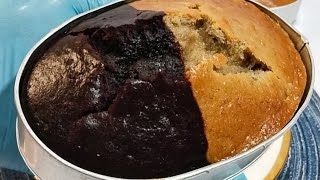 No oven 2 in 1 moist banana cake recipe [upl. by Eiloj925]