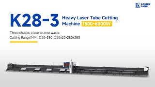 Longxin K283 heavyduty 3D pipe cutting machine [upl. by Latsyk]