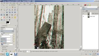 Creating a 3D anaglyph Image with GIMP [upl. by Eellek]