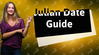 How do you manually calculate Julian date [upl. by Holder]