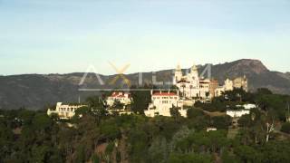 Hearst Castle California Aerial Stock Footage Videos  DFKSF03C0420103G4S005 [upl. by Hagai]