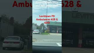 Levittown Fire Department Ambulances 628 amp 6213 inside the station from yesterday [upl. by Leirua894]