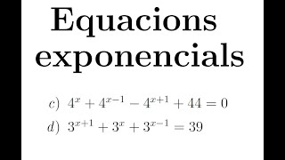 Equacions exponencials  Part 4 [upl. by Audie410]