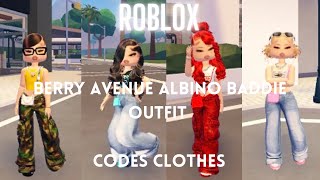 Roblox Berry Avenue Albino Baddie Outfit Codes ClothesBlush Fashion Doll [upl. by Jaddo377]