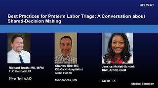 Best Practices for Preterm Labor Triage A Conversation about SharedDecision Making [upl. by Olumor]