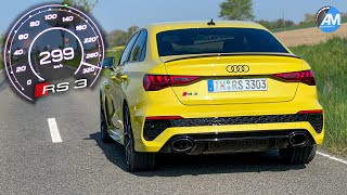 2022 Audi RS3 Sedan 400hp  0300 kmh acceleration🏁  by Automann in 4K [upl. by Ynohtnael]