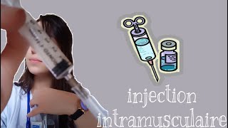 comment faire une injection intramusculaire [upl. by Dnomayd]