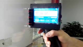 Meenjet M6 Handheld Inkjet Printer  Printing on Glass [upl. by Graybill528]