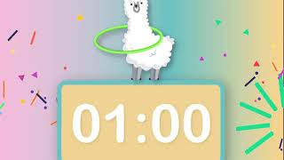 ⏱ 1 Minute Countdown Timer with Music ⏱ 1 Minuto Cuenta regresiva con música  LABOT [upl. by Norre]