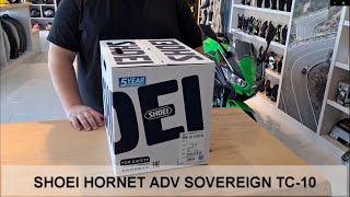 UNBOXING SHOEI ADV SOVEREIGN TC10 [upl. by Johathan]