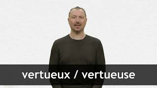 How to pronounce VERTUEUX  VERTUEUSE in French [upl. by Annahaj]