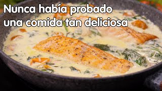 ¡Es la receta de salmon más deliciosa que he probado Comida rápida y abundante [upl. by Ewold]