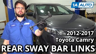 How to Replace Rear Sway Bar Links 20122017 Toyota Camry [upl. by Aliekahs]