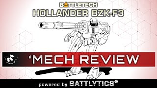 Hollander BZKF3 Battlytics  Classic BattleTech Mech Review  Clan Invasion [upl. by Ahtilat]