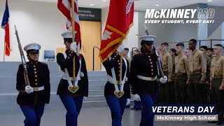 McKinney High School Commemorates Veterans Day [upl. by Harald]