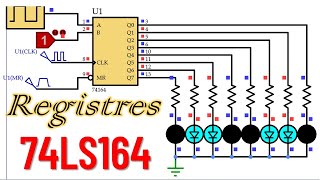 circuit intégré de registre 74ls164 Registre à décalage de sortie parallèle 8 bits entrée série [upl. by Einatsed961]