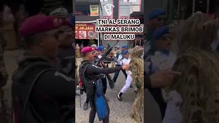 VIRAL TNI AL SERANG MARKAS BRIMOB  MALUKU 2024 tni tnial polisi brimob [upl. by Filemon54]