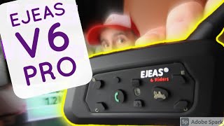 🏍 EJEAS V6 Pro 🏍 Unboxing y review ESPAÑOL  BT 1200m INTERCOM  Opiniones cómo EMPAREJAR [upl. by Lura123]