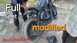 Yezdi Roadster Seet modified  Yezdi Roadster modified full modified Yezdi Roadster jawayezdi [upl. by Tove174]