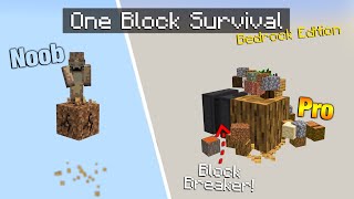 One Block Survival Has been Updated amp its Awesome MCPE [upl. by Airednaxela]