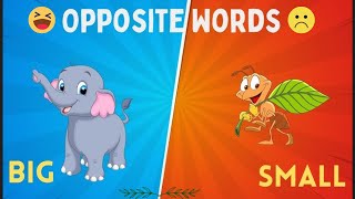 Opposite Words for KidsOpposites for KidsEducational Video For Toddlers and kindergartenopposites [upl. by Burman]